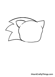 sonic drawing how to draw sonic step