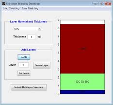 Multilayer Shielding Option Gui In Scream Showing A 2 Layer