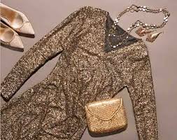 color shoes go with gold sequin dress