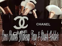coco chanel makeup tray brush holder