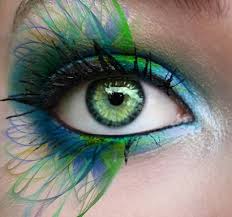 amazing blue and green eye makeup