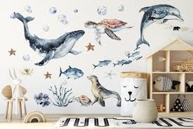 Ocean Animals Wall Decal For Kids And
