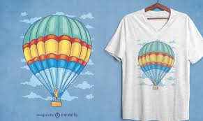 hot air balloon t shirt vector designs