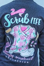 Retired Living The Scrub Life Long Sleeve Tee By Simply