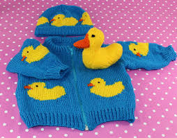 Baby Rubber Duck Bomber Jacket Beanie Hat Toy