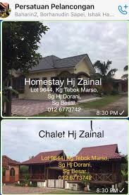 As malaysia is a tropical country with breathtaking natural attractions, i. Zainal Abidin Silakan Menginap Di Chalet Homestay Kami Facebook