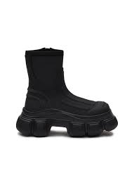platform sole ankle boots