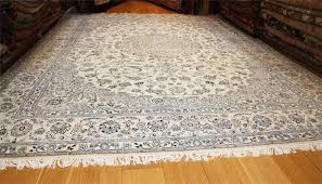 persian silk and wool nain carpets