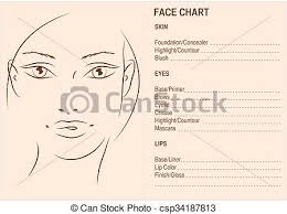 Face Chart Makeup Artis Blank Face Charts