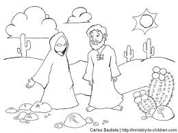 832 best historias biblicas images on pinterest. Jesus Overcomes Temptations Coloring Pages Free Printables