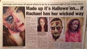halloween makeup artist appointments in