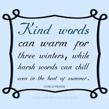 Quote About Kind words and harsh words - Inspirational Quotes ... via Relatably.com