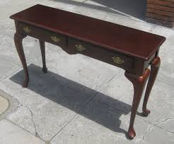 Hammary cherry queen anne console vanity desk vintage furniture. Queen Anne Sofa Table Ideas On Foter