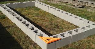 Concrete Block Raised Garden Bed