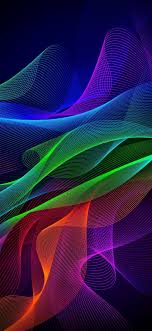 wallpaper 1125x2436 colorful lines