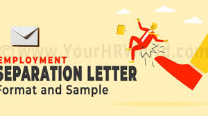 employment separation letter format and