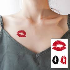 skin friendly temporary kiss sticker