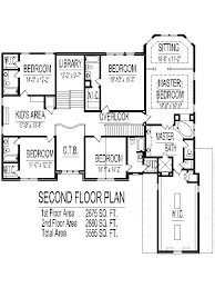 5 Bedroom 2 Story House Plans 5100 Sq