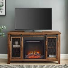 Rustic Oak Composite Tv Stand 52