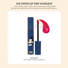 Son 3CE Tattoo Lip Tint Coolest màu đỏ lạnh - 3CE Disney Mickey