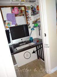 Search for closet organizer with us. What To Do With A Small House Coat Closet Turned Computer Room Closet Makeover Computer Room Closet Remodel Diy
