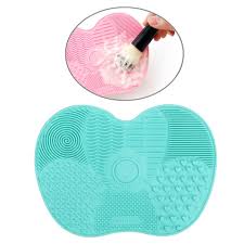 eyebrow brushes cleaning pad scrubber board