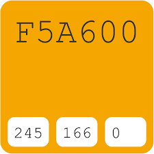 Australian Standard As2700 Y14 Golden Yellow F5a600 Hex