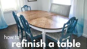 How To Refinish A Worn Out Dining Table