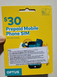 australia yes optus prepaid sim card