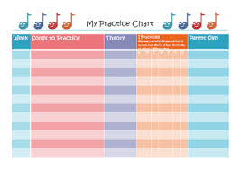 Fun Music Practice Charts For Kids