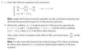Solved Solve The Diffusion Equation