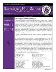 newsletter 3 battlefield high school