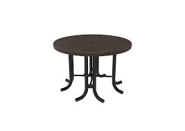 Perforated Steel Round Patio Table