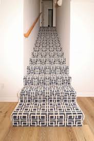 falling waters patterned carpet stairs