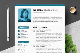 word pages indesign resume design