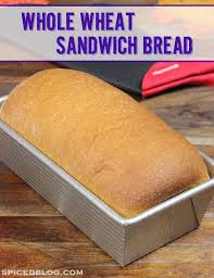 whole wheat sandwich bread made with