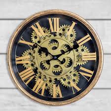 Black Gold Small Cogs Clock Pieces