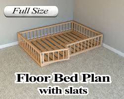 Montessori Floor Bed Plan Full Size