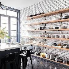 Kitchens Full Wall Shelves Design Ideas