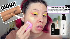 let s hide my acne with hide foundation