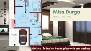 1200 sq ft duplex house plan designs