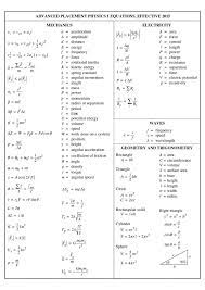 ap physics 1 formula sheet wiingy