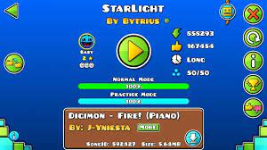 Starlight 100 By Its Darky Geometry Dash Youtube gambar png