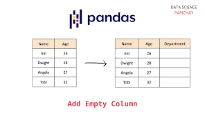 pandas add an empty column to a