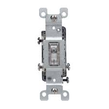 Leviton 15 Amp 3 Way Toggle Light Switch Clear R50 01463 0lc The Home Depot