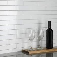 Merola Tile Metro Soho Subway Glossy White 1 3 4 In X 7 3 4 In Ceramic Floor And Wall Tile 3 0 Sq Ft Case
