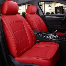 Red Waterproof Car Seat Covers For Cars