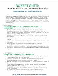 Receive jobs and ensure full understanding of job requirements. Automotive Technician Resume Samples Qwikresume
