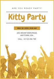 Celebrating the birthday of your child by throwing a slumber party? Kitty Party Invitation Templates Photoadking