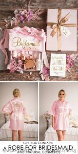 bridesmaid robe proposal box maid of